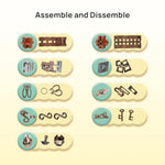 9Pcs Puzzles Bulk Gift For Kids, Teens, And Adults Retro Wooden And Metal Unlock Interlock Brain Teaser Toys.