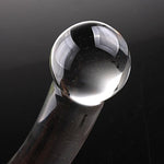 Bent Graduate Glass Massager Anal Plug Crystal Butt Plug Massager Dildo Dong Penis