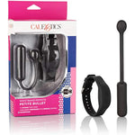 Wristband Remote Petite Bullet Vibrator, Waterproof Silicone 12-Function Simulator Adult Couple Sex Toy Black Se-0077-25-3