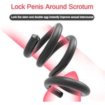 50Cm Cock And Ball Ring Diy Adjustable Cockring Metal Cartilage Bulit In Sex Toys Penis Weight Ball Stretcher Men Testicles