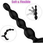 Vibrating Anal Beads Butt Plug, Remote Control Silicone Anal Vibrator With 10 Vibration Modes, Graduated Design Waterproof Bullet Vibrator, Adult Sex Toys For Men, Women And Couples