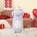 36.2" Unicorn Body Pillow Large Hugging Unicorn Stuffed Animal,Soft Plush Toy For Kids Girl, Animal Body Pillow For Special Day, Blue