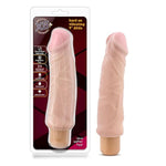Blush Adult Sex Toy - X5 Plus Vibrator - Hard On Realistic Vibrating Dildo - 9.25" Soft Veiny Shaft G Spot Clitoral Stimulator -Multi Speed Vibrations - Waterproof Massager For Women & Couples - Beige