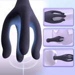 Women Clit Nipple Clamps Breast Glans Earlobe Massage Vibrator, Reduced Men Penis Sensitivity Humanoid Finger Vibrator For Self-Pleasure And Stimulation Waterproof Usb Rechargeable 10 Vibration Modes