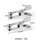 Nipple Clip Clamps with Stainless Steel Spring Clip, Adjustable Weight Metal Nipple Clamps for Men Women, Non-Piercing Metal Stimulator Nipple Clips Adult Toys