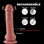 Realistic Ejaculating Dildo Squirting Dildo Vibrator 10 Vibrating 8.5Inch Electric Anal Plug G Spot Dildos Adult Sex Toys For Women