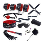 Sex Bondage Restraints Bdsm Kit, 10Pcs Bed Restraint Sex Rope Adult Sex Toys For Couples, Sex Restraints Set With Blindfold Collar Handcuffs Whip Ball Gag Nipple Clamps Adult Sex Games Foreplay