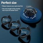 Male Chastity Cock Cage,Lightweight Device With 3 Sizes Rings And Invisible Lock,Breathable Penis Cage For Men,Bondage Gear & Accessories Adult Sex Toys For Beginners
