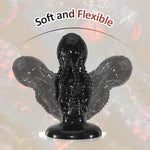 Monster Dildo Large Butt Plug Octopus Anal Dildo with Suction Cup,Huge Skull Anal Plug Anus Dilator Dark Octopus Training Sex Toys for Women Men and Couples(Black)