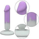 Silicone Realistic Dildos Anal Plug Training Cute Small Anal Dildos Sex Toys With Strong Suction Gradient Color Realistic Penis Anal Sex Toys For Women Men Couple Beginners Slim Anal Toys (L)