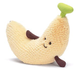 Banana Stuffed Animals Plush Toys,10" Cute Plushie Soft Cuddly Toy, Gifts For Family Kids Girls Boys