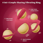 Vibrating Cock Ring Penis Sleeve With Clitoral Stimulator, Couple Sex Toys Penis Ring Vibrator For Men Women, G Spot Stimulation Pennis Extender For Adult Sex Games Male Female Pleasure
