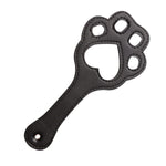 Black Faux Leather Paddle Openwork Cat Claw Spanking Paddle Whips Cute Fetish Sexual Flirting Sex Toys Bdsm Sex Play Leather Flogger For Adults Couple Cosplay Sm Game Bed