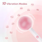 Kisstoy Clitoral Vibrator, Night Lamp Lollipop Sex Toy For Women Clitoral Nipple, Pink Pop With 10 Vibrating Modes, 2 Light Mode, Dustproof, Creating The Atmosphere For Women Couples Adult Sex Games