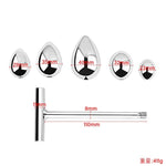 Stainless Steel Anal Training Kit for Women - Thrusting Dildo and Butt Plug Set with Prostate Massage and G-Spot Stimulation