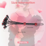 Rose Leather Sex Whip Black Red Spanking Bdsm Paddle Toys Fetish Accessories For Adult Sm Cosplay Games