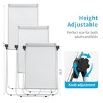 Magnetic Whiteboard Easel with Stand, 36 x 24 Inch Dry Erase Easel for Home Office or School Use