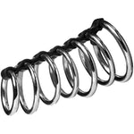 Gates Of Hell Male Chastity Device, 7 Rings
