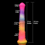 Luminous Large Horse Penis, Anal Plug Slim Tall Dildo, Flexible Rubber Dildo Woman Adult Sex Toy Glowing Glow In The Dark 11 Inch