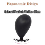 Inflatable Anal/Butt Plug Prostate Massager With Rolling Steel Ball Inside Lgbt Flexible Sized Anal Training Set For Erotic Games (Ballon Style)