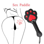Sex Paddle With Heart Shaped Cat'S Paw Couples Spanking Paddle For Sm Games Adult Paddle Flogger For Sex Pu Leather Sex Whip Adult Bdsm Paddle Sex Toys