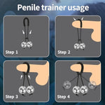 343G/18.35Oz Metal Penis Stretcher Devices- Adjustable Penis Physical Exercise Tools,Penis Stretcher Wearable Male Sex Toys(2Pcs Ball)