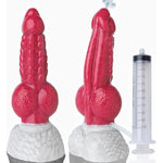 Big Monster Squirting Knot Dildo - 9.5" Huge Ejaculating Fantasy Dildo, Giant Girthy Horse Dragon Dildos With Suction Cup, Massive Ribbed Knotted Dog Dildos, Adult Sex Toys & Games For Women Men Gay