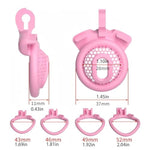 Male Chastity Device Cock Cage With 4 Different Arc Rings Inverted Chastity Cage With Concealed Lock And 2 Keys For Men'S Penis Bondage Sex Toys Breathable And Lightweight Penis Cage (B,Black)