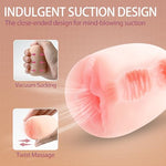 Realistic Pocket Pussy Egg Male Sex Toys, Textured Male Masturbator Stroker Portable Masturbation Adult Male Sex Toy Vagina Sleeve, Super-Stretchy Soft Compact Male Masterbator Travel Discreetly