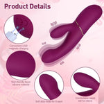G Spot Vibrator Adult Sex Toys For Women, Female Thick Clitoris Stimulation Device Rabbit Dildo With Powerful Dual Motors