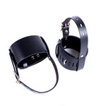 S&M Bdsm Adult Bondage Sexy High Heels Straps Bundling Locked Restraints Role Play Sex Toys With Adjustable Leather Straps For Couples (Black)