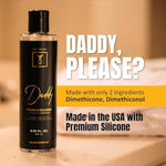 Daddy Premium Silicone Personal Lubricant By - Silicone Based Lube For Men, Women And Couples - Long Lasting Water Resistant Latex Safe Silicone Lube, 8.75 Fl Oz