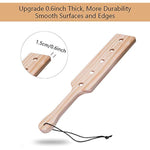 14Inch Wood Spanking Paddle For Adult Sex Toys, Wooden Paddle With 5 Airflow Holes For Bdsm Sex Play