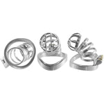 Male Chastity Cage,Big Metal Chastity Device Adult Sex Toys With 3 Size Rings And Invisible Lock,Lightweight Stainless Steel Bondage Gear Accessories For Men