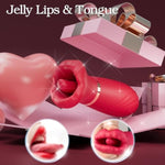 Women Vibrator Adults Sex Toys, Sexy Lip Clitoral Vibrator For Women With 10 Vibrating & Thrusting Tongue Motion, Nipple Clit Massager Sex Toys For Vaginal Anal Play, Couple Vibrator Sex Stimulator