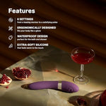 Elise 2, G Spot Vibrator For Her, Sex Toy For Female, Waterproof Vibrator For Women With Dual Motor Toy For Stronger Stimulation, Plum