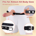 Double Penis Penetration For Vaginal Anal Stimulation, Realistic Soft Silicone Dildo Second Extra Penis Enlarger, Dual Penetrate Pleasure Extension Sex Toys For Men Women Couples