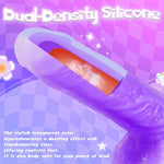 Purple Thrusting Dildo Vibrator Sex Toys, Realistic Fantasy Silicone Dildo For G-Spot Stimulator With 9 Thrusting & 9 Vibrating Modes, Lifelike Fake Penis Adult Sex Toy For Women Men Couples