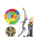 Kids Bow And Arrow Set Led Light Up Archery Set With 10 Suction Cup Arrows, 2 Archery Targets Indoor Outdoor Games For Kids Ages 4-8 8-12 Birthday Gifts Toys For 5 6 7 8 9 10 11 12 Year Old Boys Girls