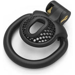 Lightweight Male Chastity Cage For Men Chastity Device Lock Design Bdsm Sex Toys For Couples With 4 Sizes Rings (Large, B Black)