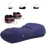 Sex Toy Pillow With Restraints For Couples, Sex Wedge Sofa Adult Sex Toy For Bedroom, Ramp Furniture Inflatable Sex Pillow With Adjustable Handcuffs, Sex Sofa For Deep Position Support For Men Women