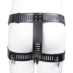 Leather Chastity Belt, Adult Toy, Men'S Chastity Pants, Black