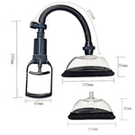Women Sex Toys Manual Nipple Suckers Vagina Pump Clit Pump For Female Enhances Sexual Pleasure Adult Sex Toys Games Nipple Clitoral Stimulator Include 2 Pussy Cups & 2 Nipple Cups