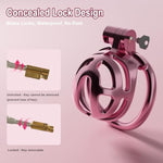 Male Chastity Cage, Lightweight Plastic Cock Cage With 4 Sizes Rings And Chastity Belts, Chastity Device With Invisible Lock And Key For Man Penis Erection Control & Bondage Play, Bdsm Adult Sex Toys