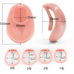 Male Chastity Devices Sissy Chastity Lock 3D Printed Hollow Chastity Cage with Adjustable Rings for Men's Penis Training and Bondage