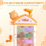 Bracelet Making Kit with Hand-Crank Bead Spinner, 1000 Beads & 20 Findings
