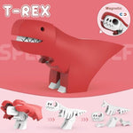 Magnetic Dinosaur Building Toys, Stem Toddler Learning Toys 3D Puzzle Dinosaur For Boys Girls, Educational Magnetic Travel Montessori Toy Dinosaurs, For Kids 3 4 5 6 7