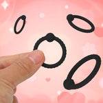 Silicone Cock Ring Penis O Ring With Massage Ball And Patterns For Male Penis Erection Extension Long Lasting Firmness Enlarger Powerful Adult Toys (Black)