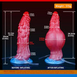 Silicone Realistic Dildos Scales Texture Butt Plug Curved Anal Sex Toy Inflatable Dildos Animal Adult Sex Toys For Women