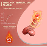 Realistic Vibrating Heating Dildo Adult Sex Toys,Medium Size 10 Vibrating Heating Modes Massage Sex Toy For G-Spot & Anal Stimulation,Fake Penis Female Masturbator For Women&Couple Fun